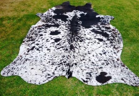 Salt & Pepper Black cowhide