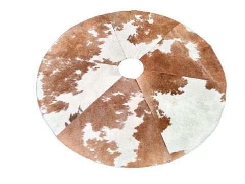 Brown & White Christmas Tree Skirt