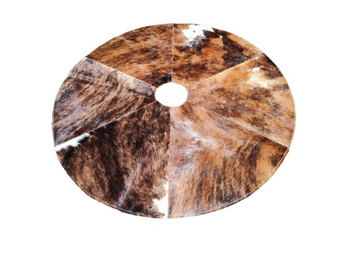 Tricolor Brindle Christmas Tree Skirt