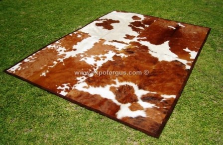 cowhide patchwork rug