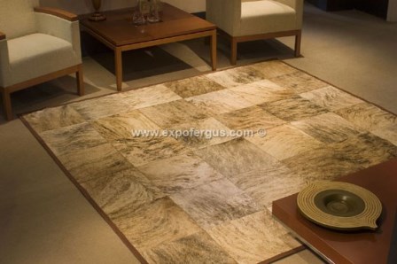 Misiones cowhide rug