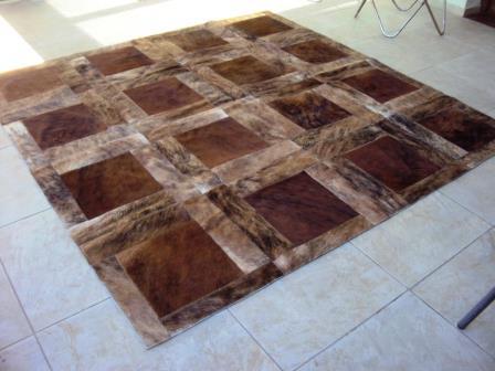 Brindle cowhide rug